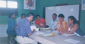 Reunión con docentes de la Universidad Nacional