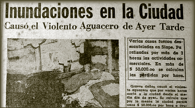 Inundaciones en la ciudad dejó fuerte aguacero